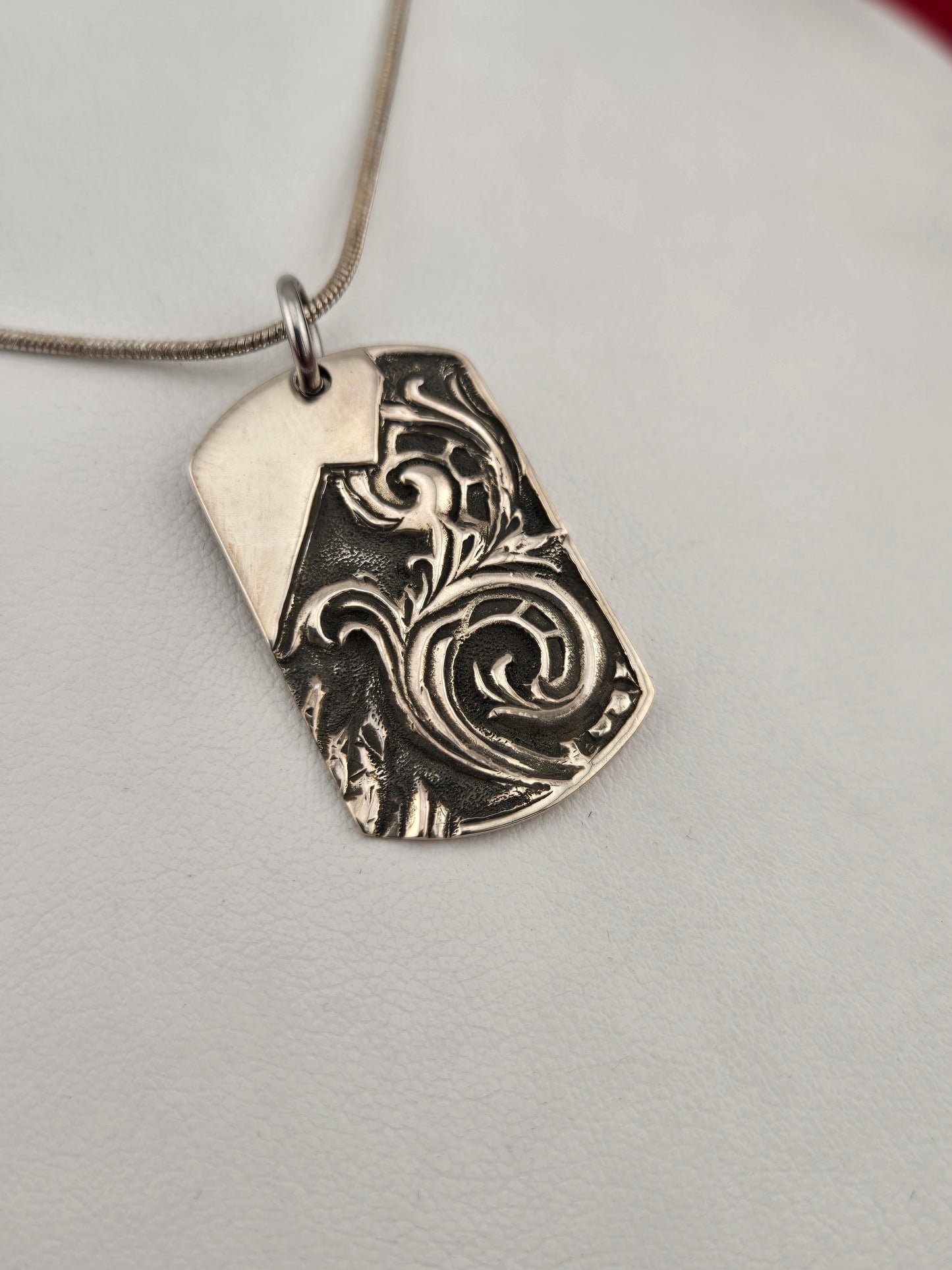 Noble23 | Germanium Silver Tag Pendant
