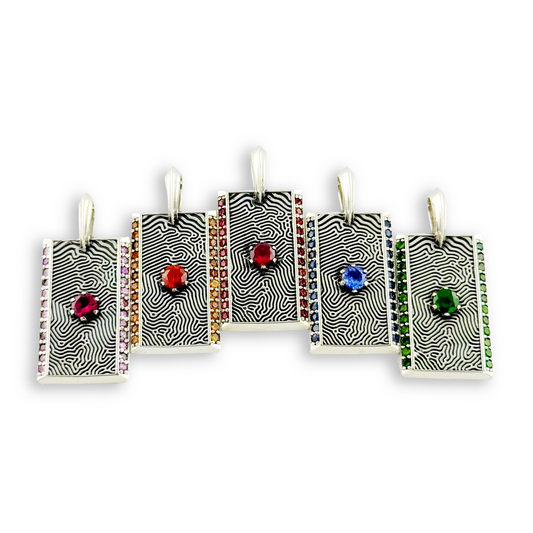 Mycelium Network | Rhodolite Garnet Pendant