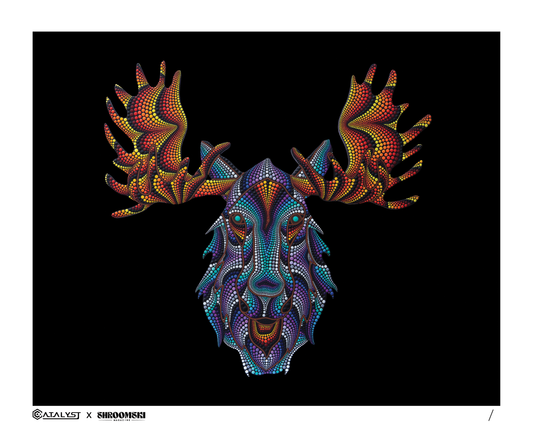 Brandon Dot Rollin | Luminous Moose| Paper Print