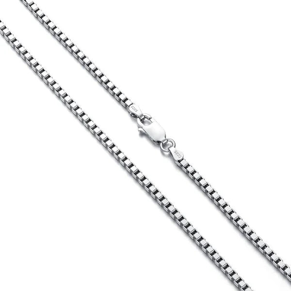 Rounded Box Chain - Sterling Silver