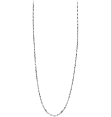 Rounded Box Chain - Sterling Silver